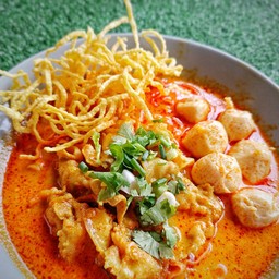 ข้าวซอยชาบู+ลูกชิ้น