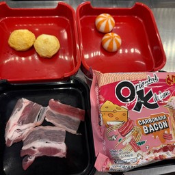 เต้าหู้ชีส เต้าหู้ไข่กุ้ง สามขั้นสไลค์ มาม่าคารสคาโบนาร่า