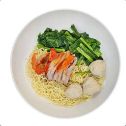 บะหมี่ลูกชิ้นเป็ด เป็ดย่าง