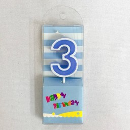 เทียนพาสเทล เลข 3