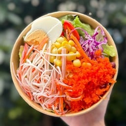 สลัดปูอัดไข่กุ้ง