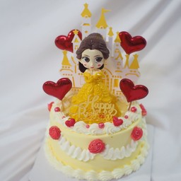 เค้กโมเดลเจ้าหญิง ครึ่งปอนด์ ไม่รับเขียนชื่อหรือข้อความเพิ่ม