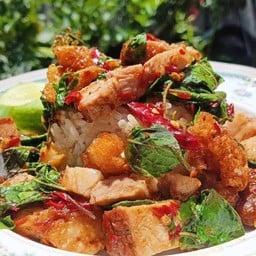 กะเพรา ไก่กรอบมั่งคั่ง ⭐️🥕💝