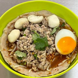 ก๋วยเตี๋ยวชามหมูเด้ง(น้ำใส)