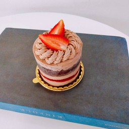 เค้กช็อคสตรอเบอร์รี่ ครีมสดช็อค