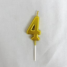 เทียนสีทอง เลข 4
