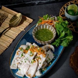 เนื้อปลากะพงลวกจิ้ม