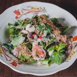 (มัง) ยำเห็ดผัดกะทิตะไคร้สด