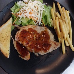 สเต็กไก่บาร์บีคิว