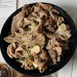ข้าวหน้าเนื้อย่างญี่ปุ่น - ขนาดใหญ่ (เลือกเนื้อที่ชอบได้เลยค่ะ) Beef Rice Bowl - Large size (Choose your beef favorite.)