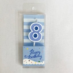 เทียนพาสเทล เลข 8