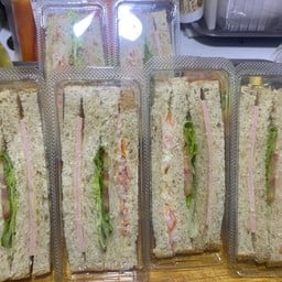 แซนวิช ปูอัด+แฮม