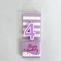 เทียนพาสเทล เลข 4