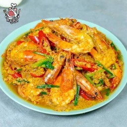 ผัดผงกะหรี่ ราดข้าว