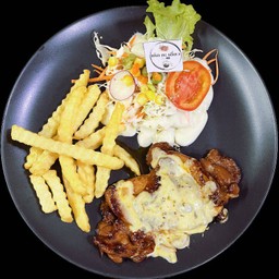 สเต็กไก่ชีส