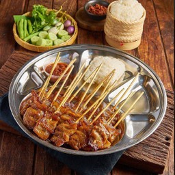 หมูปิ้งโบราณไม้เล็ก 20 ไม้