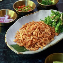 กุ้งฝอยทองทอด