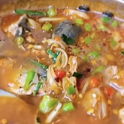 ต้มปลาร้า..ปลากระป๋อง (กับ)