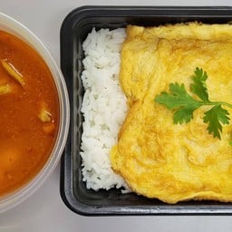 E-209 ข้าว+แกงกะหรี่ไก่ (สูตรดั้งเดิม อร่อยมาก) + อาหาร 1 อย่าง (ตามตัวเลือก)