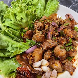 หมูสามชั้นคั่วแจ่ว