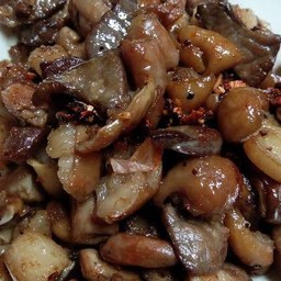 เครื่องในผัดพริกไทยดำ