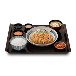 เซตชีสเบอร์เกอร์หมูชุบแป้งทอด