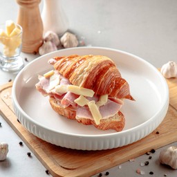 Croque Croissant with Cured Ham