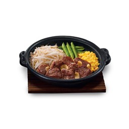 สเต็กเนื้อกระทะร้อน