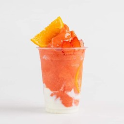 ส้ม+สตรอเบอร์รี่โยเกิร์ตสมูทตี้