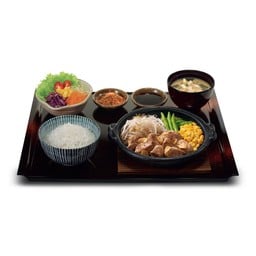 เซตสเต็กหมูกระทะร้อน