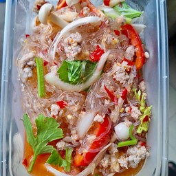 ยำวุ้นเส้นหมูสับ