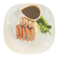 ข้าวเป็ดย่าง&หมูกรอบ