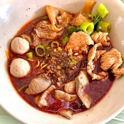 เล็กหมูน้ำตก(ธรรมดา) Thin Rice Noodles with Namtook pork (Normal)