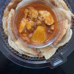 โรตีแกงมัสมั่นไก่