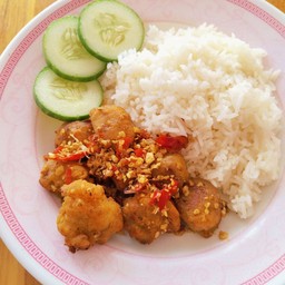 ไก่ป๊อบคั่วพริกเกลือ