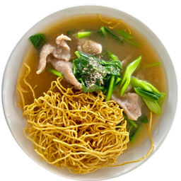 หมี่กรอบราดหน้าหมูหมัก