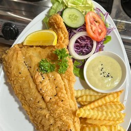 สเต็กปลาทอดซุปเปอร์ ( Super Fried Fish Steak)