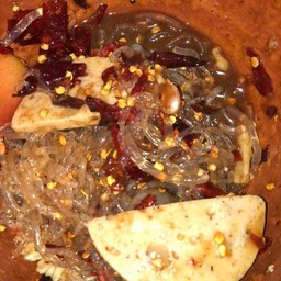 ตำเส้นแก้วหมูยอ