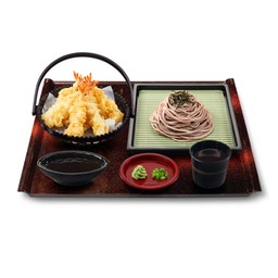 โซบะเย็น เทมปุระกุ้ง