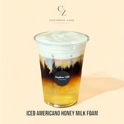 Iced Americano Honey Milk Foam (อเมริกาโน่น้ำผึ้งฟองนม)
