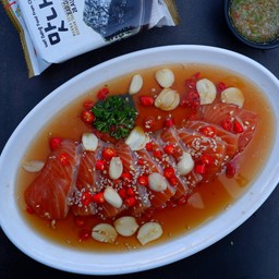 แซลมอนดองซีอิีว พร้อมสาหร่าย