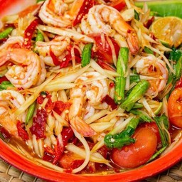 ตำกุ้งสุก