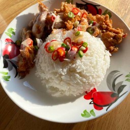 ข้าวกะเพรา & ข้าวไก่ทอด (ฮาลาล) @ซอยหม่อมเจ้า