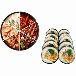 Topokki & Tuna Gimbap