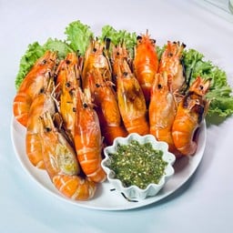 กุ้งเผาวัดเกาะ ซีฟู้ดรสเด็ด วัดเกาะ-สายไหม-เพิ่มสิน