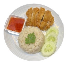 ข้าวมันไก่ทอด