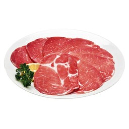 สันคอหมูสไลด์ 50 กรัม