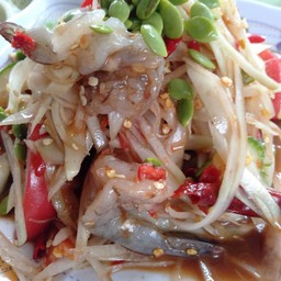 ตำกุ้งสด