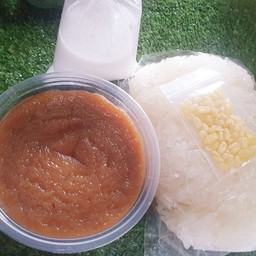 [เซตสุดฮิต] สังขยาถ้วย + ข้าวเหนียวมูน 2 ขีดครึ่ง