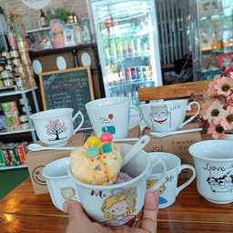 ไอศครีม 2 สกู๊ป + เซรามิคพรีเมียม